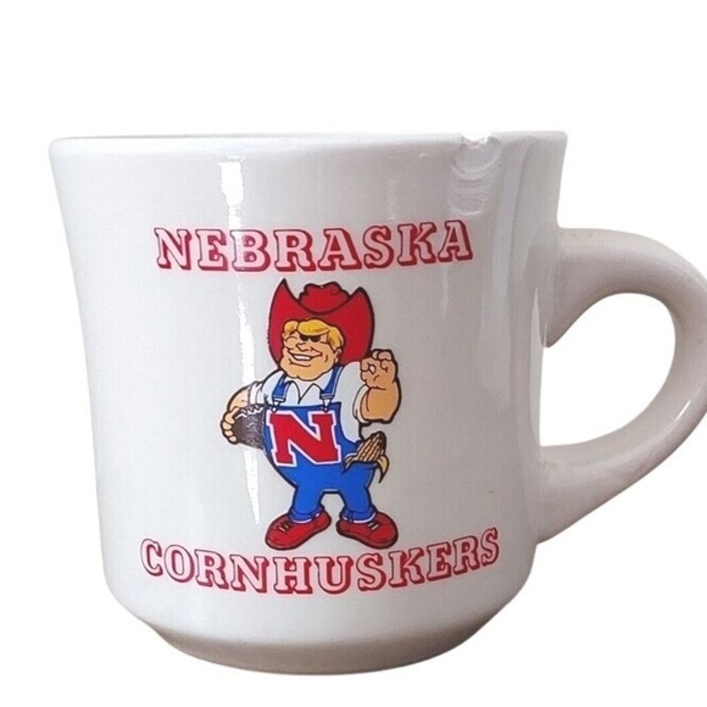 Vintage Herbie Cornhusker Mug Diner Style Nebraska Licensed